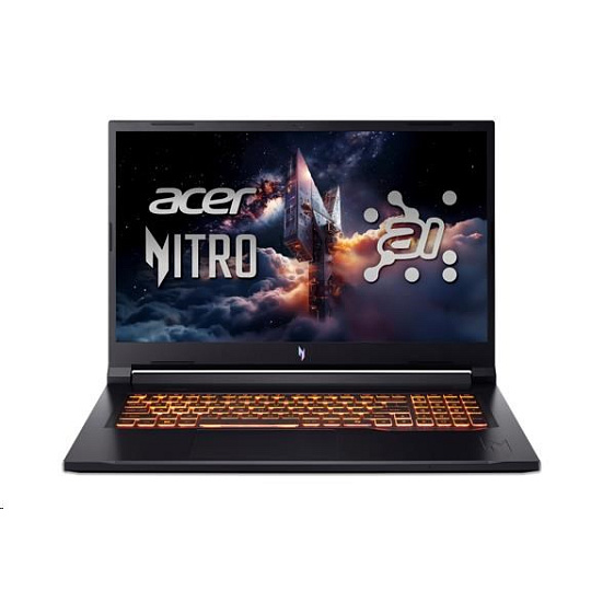 ACER NTB Nitro V 17 (ANV17-I31-774M),Core 7 240H,17.3"FHD,16GB,1TB SSD,RTX 5070,Linux,Black