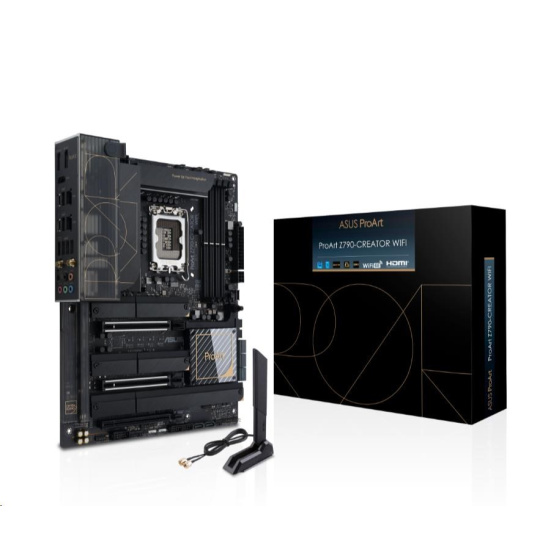 BAZAR ASUS MB Sc LGA1700 PROART Z790-CREATOR WIFI, Intel Z790, 4xDDR5, 1xHDMI, WI-FI (Z MONTÁŽE, PLNÁ ZÁRUKA)
