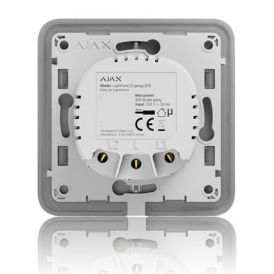 Ajax  LightCore (2-gang) ASP - Relé pro LightSwitch (spínač řazení 5-lustrový)