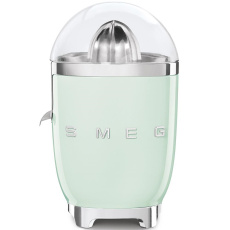 Smeg CJF11PGEU citrusový odšťavňovač, 70 W, manuální tlak, univerzální kužel z nerezové oceli, pastelově zelený Smeg CJF11PGEU citrusový odšťavňovač, 70 W, manuální tlak, univerzální kužel z nerezové oceli, pastelově zelený