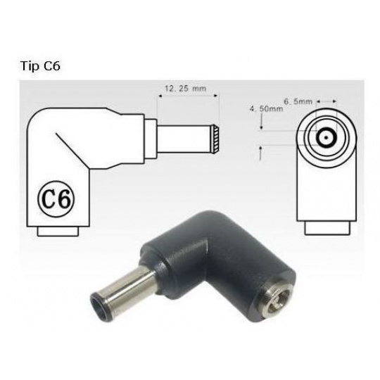 AVACOM Nabíjací konektor pre notebook C6 (6,5 mm x 4,4 mm pin) pre Sony AVACOM Nabíjací konektor pre notebook C6 (6,5 mm x 4,4 mm pin) pre Sony