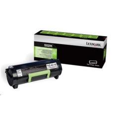 BAZAR - LEXMARK černý toner 502H pro MS310/MS410/MS510/MS610 z programu Lexmark Return, (5 000 stran) - Poškozený obal (