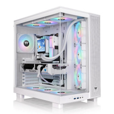 THERMAL TAKE Case View 380 XL TG ARGB, ATX, Průhledná bočnice, 4x 120mm ARGB Fan, bílá THERMAL TAKE Case View 380 XL TG ARGB, ATX, Průhledná bočnice, 4x 120mm ARGB Fan, bílá