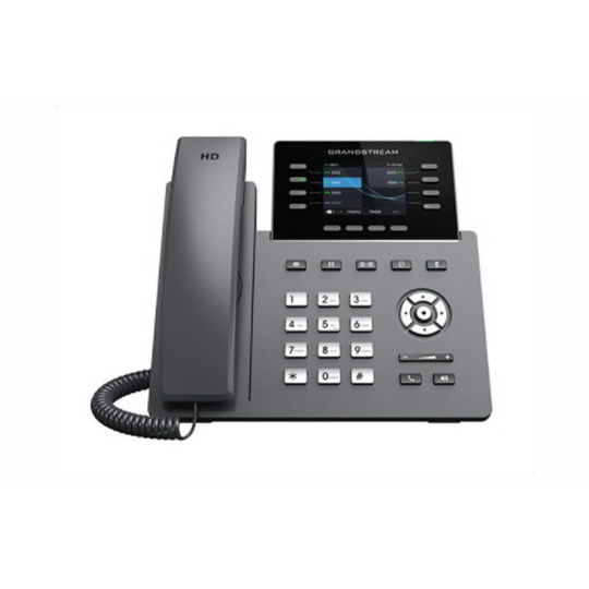 Grandstream GRP2616 [telefón VoIP - 6x účet SIP, HD audio, 48 prog.tl+6 predvolieb, 2xLAN 1Gbps, WiFi,USB,Bluetooth,PoE]