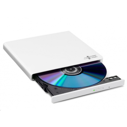 HITACHI LG - externá mechanika DVD-W/CD-RW/DVD±R/±RW/RAM GP57EW40, Slim, biela, krabica+SW