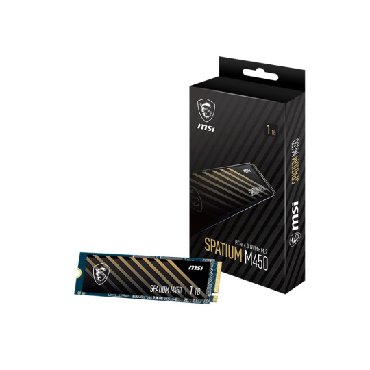 MSI SSD SPATIUM M450, 1TB, PCIe Gen4 NVMe, M.2 2280