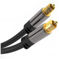 Kábel PremiumCord Toslink M/M, 6 mm, 3 m, čierny