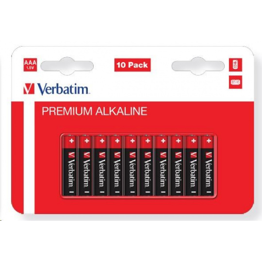 VERBATIM  Alkalická Baterie AAA 10 Pack / LR3