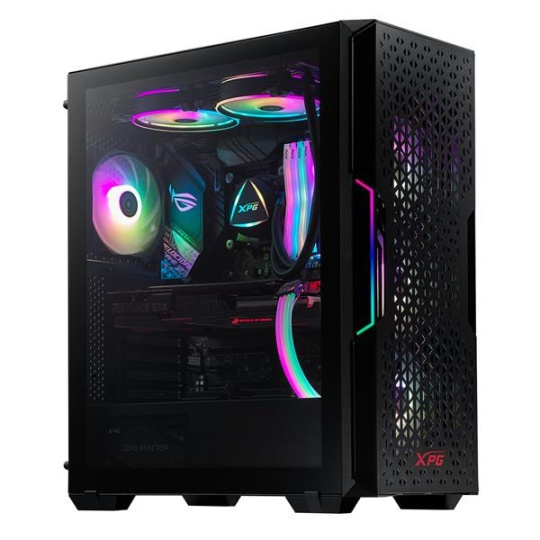 BAZAR - ADATA XPG case STARKER AIR Mid-Tower, bez zdroje, 1x 120mm + 1x 120mm ARGB, Černá, rozbaleno