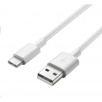 Kábel USB PREMIUMCORD 3.1 C/M - USB 2.0 A/M, rýchlonabíjací prúd 3A, 50 cm, biela