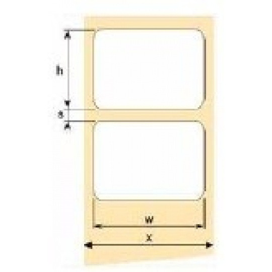 Termoetikety OEM 100 mm x 150 mm, cena za 500 ks, bez BPA