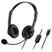 GENIUS sluchátka HS-230U, USB-C, 2.4m, černá