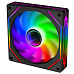 EVOLVEO 120UX-S ventilátor 120mm, 4pin molex, ARGB, slave, černá