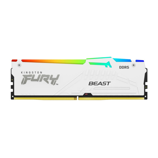 KINGSTON DIMM DDR5 32GB 6000MT/s CL30 Non-ECC FURY Beast RGB XMP, Bílá