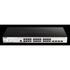 D-Link DGS-1210-28P/ME/E 24-Port 10/100/1000BASE-T PoE + 4-Port 1 Gbps SFP Metro Ethernet