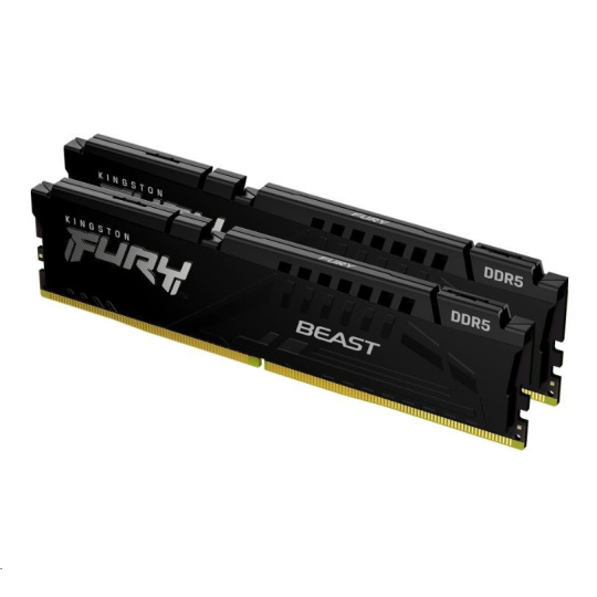 KINGSTON DIMM DDR5 64GB (Kit of 2) 6000MT/s CL36 FURY Beast Černá EXPO