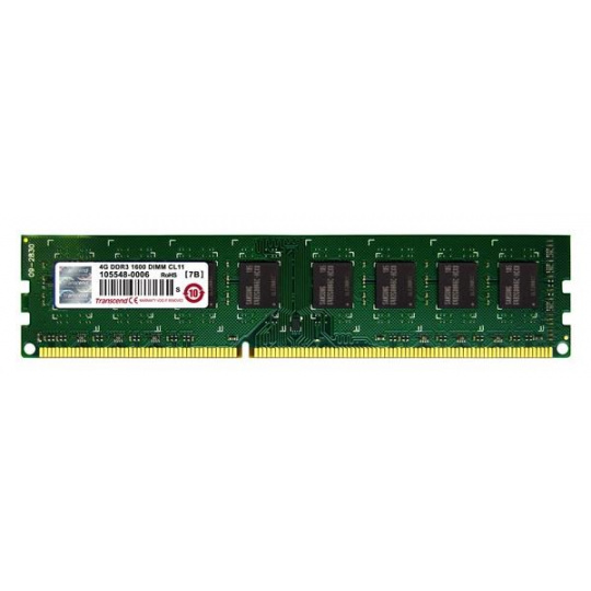 TRANSCEND 2Rx8 CL11 DDR3 4GB 1600MHz DIMM