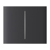 Ajax CenterButton (2-gang) vertical - Středové dvou tlačítko, vertikální instalace, grafitová
