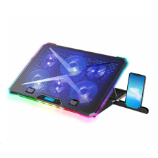 EVOLVEO Ania 9 RGB, nastavitelný podstavec pro notebook