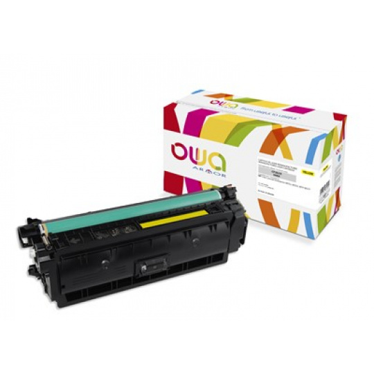 OWA Armor toner pre HP Color Laserjet Ese M552, M553, MFP M577, 9500 strán, CF362X, žltá/žltá