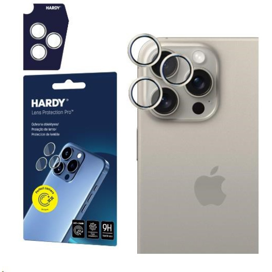 3mk ochrana kamery HARDY Lens Protection Pro pro iPhone 15 Pro Max Natural