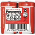 PANASONIC Zinkouhlíkové baterie Red Zinc R20RZ/2P D 1,5V (shrink 2ks)