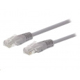 C-TECH patchcord Cat5e, UTP, sivý, 30 m