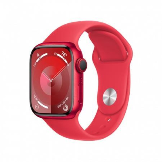 APPLE Watch Series 9 GPS 45mm RED Aluminium Case with RED Sport Band - S/M
