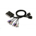 ATEN KVM prepínač 2-portový DVI KVMP USB2.0, mini, audio, 1.2m káble