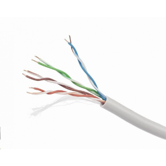 GEMBIRD UTP kábel, Cat5e, 305 m, 24AWG, PVC, sivý