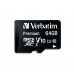 VERBATIM MicroSDXC karta 64GB Premium, U1 + adaptér