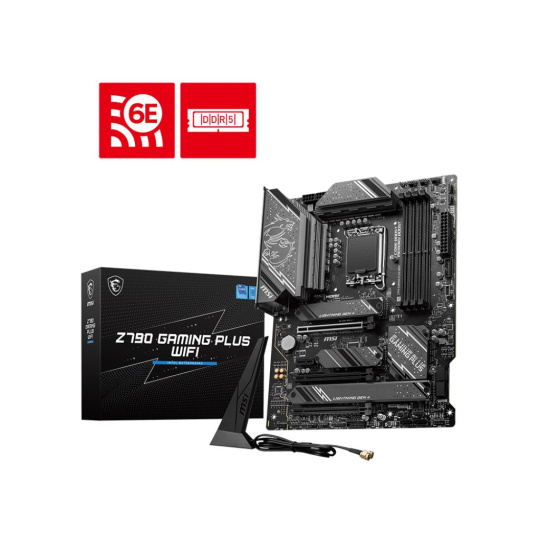 MSI MB Sc LGA1700 Z790 GAMING PLUS WIFI, Intel Z790, 4xDDR5, 1xDP, 1xHDMI, Wi-Fi