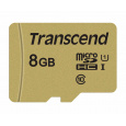 Karta TRANSCEND MicroSDHC 8GB 500S, UHS-I U1 + adaptér