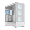 FRACTAL DESIGN skříň Pop XL Air RGB White TG Clear Tint, 2x USB 3.0, bez zdroje, E-ATX