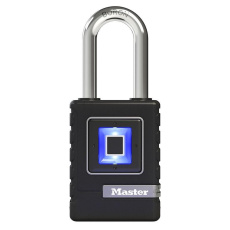 Master Lock 4901EURDLH visací zámek, biometrický, na otisk prstu, až 10 otisků prstů, černá