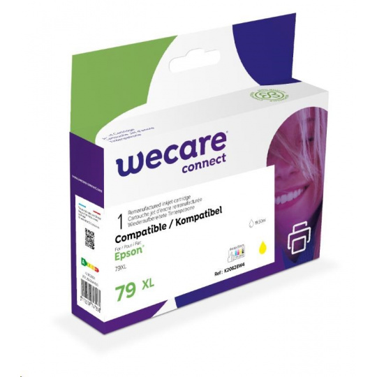 WECARE ARMOR kazeta pre Epson WorkForce Pro WF-5110, 5190, 5620, 5690 (C13T79044010), žltá/žltá, 19,5 ml, 2000str