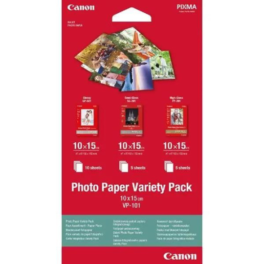 Canon Photo Paper Variety Pack 10x15cm VP-101