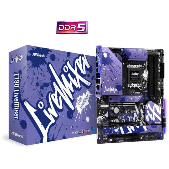 ASRock MB Sc LGA1700 Z790 LIVEMIXER, Intel Z790, 4xDDR5, 1xDP, 1xHDMI