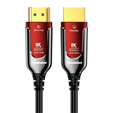 BAZAR - PREMIUMCORD Ultra High Speed HDMI 2.1 optický fiber kabel 8K@60Hz, zlacené 15m - Poškozený obal (Komplet)