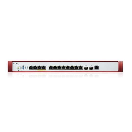 Zyxel USG FLEX 700H Series, 2*2.5G, 2*10G (PoE+) & 8 Gigabit user-definable ports,2*SFP+, 1*USB  with 1 YR Gold Security