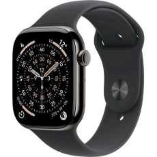 Apple Watch Series 11 GPS + Cellular 46mm Slate Titanium Case with Black Sport Band - S/M Apple Watch Series 11 GPS + Cellular 46mm Slate Titanium Case with Black Sport Band - S/M
