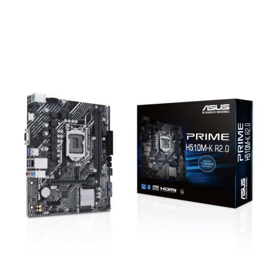 ASUS MB Sc LGA1200 PRIME H510M-K R2.0, Intel H470, 1xVGA, 1xHDMI