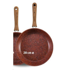 BAZAR - Livington Copper & Stone Pan 28 cm - Poškozený obal (Komplet)