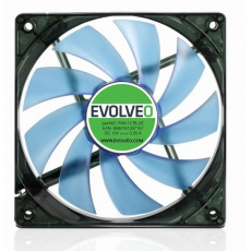 EVOLVEO 12L1BL ventilátor 120mm, 4 LED modré, 3pin