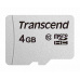 Karta TRANSCEND MicroSDHC 4GB 300S, trieda 10, bez adaptéra