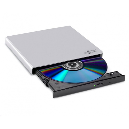 HITACHI LG - externá mechanika DVD-W/CD-RW/DVD±R/±RW/RAM GP57ES40, Slim, Silver, box+SW