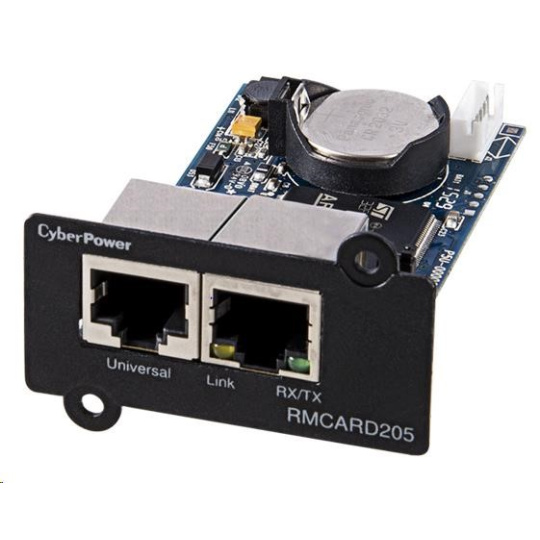 BAZAR - CyberPower SNMP Expansion card RMCARD205, s podporou Enviro Sensoru - Poškozený obal (Komplet) BAZAR - CyberPower SNMP Expansion card RMCARD205, s podporou Enviro Sensoru - Poškozený obal (Komplet)
