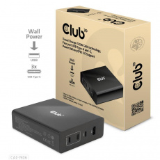 Cestovná nabíjačka Club3D 132W technológia GAN, 4xUSB-A a USB-C, PD 3.0 Podpora