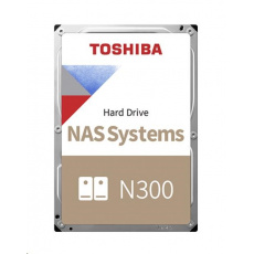 TOSHIBA HDD N300 NAS 8TB, SATA III, 7200 otáčok za minútu, 256MB cache, 3,5", BULK