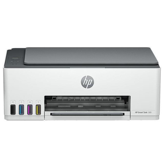 BAZAR - HP All-in-One Ink Smart Tank Wireless 580 (A4, 22/16 ppm, USB, Wi-Fi, BT, Print, Scan, Copy) - Poškozený obal (K